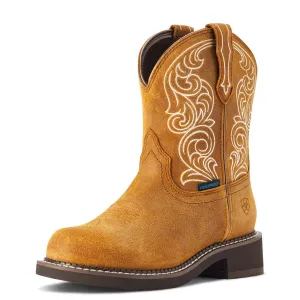 10042417 Ariat Women's Fatbaby H2O Round Toe Western Boot - Ginger Spice