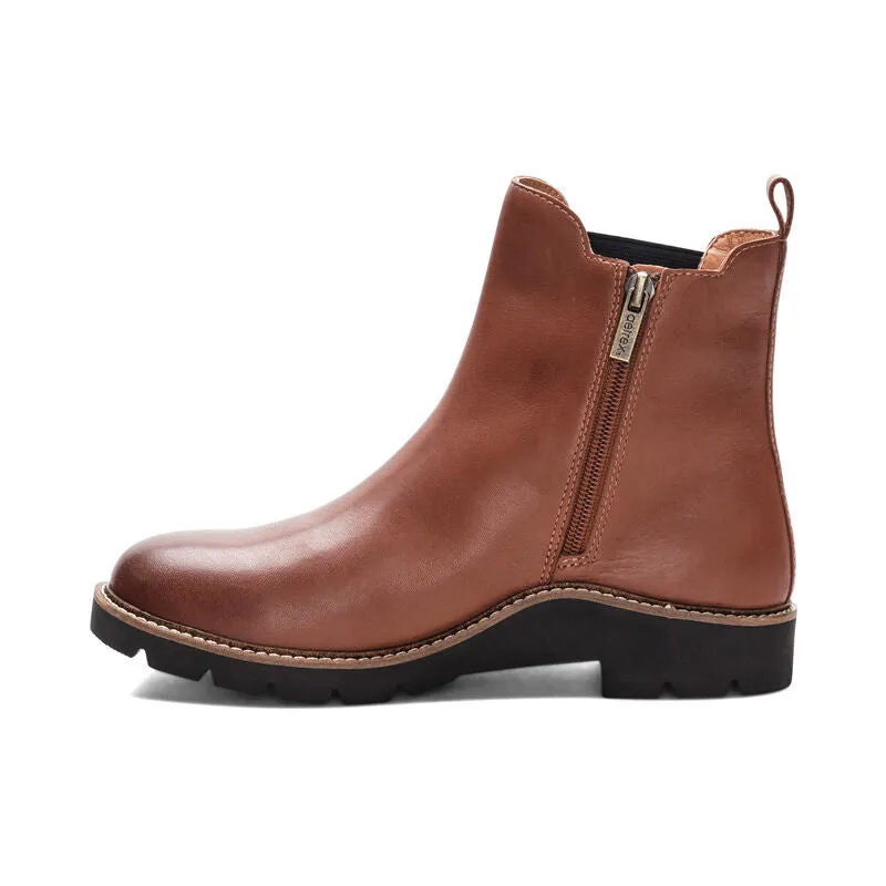 Aetrex Hannah Arch Support Boot Cognac