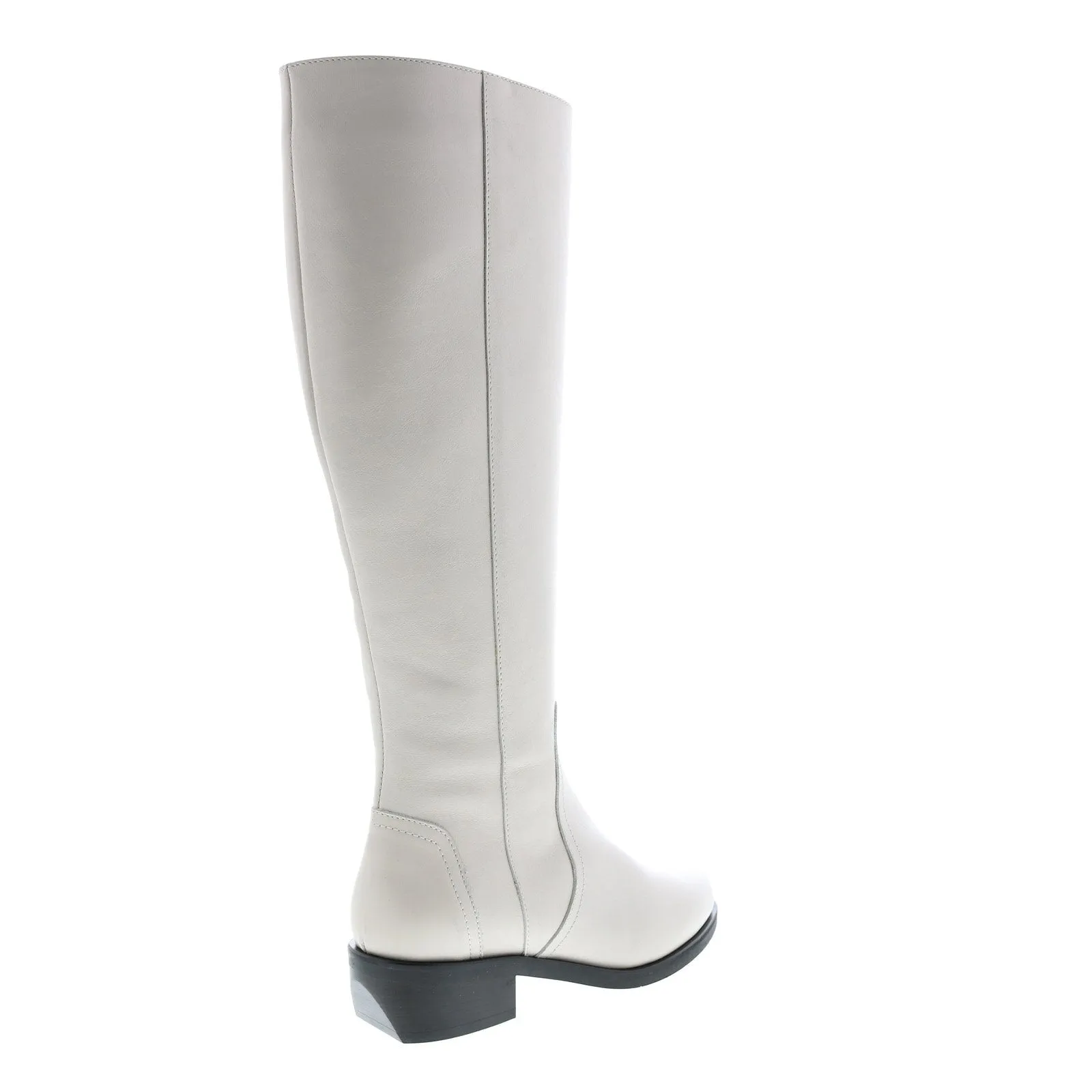 Aquatalia Gracelynn Calf 34L3686-OWH Womens White Leather Zipper Knee High Boots