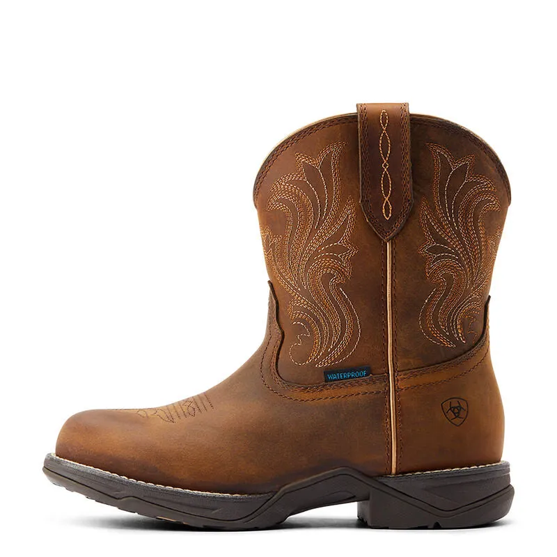 ARIAT WOMEN'S Style No. 10044411 Anthem Round Toe Shortie Waterproof Western Boot