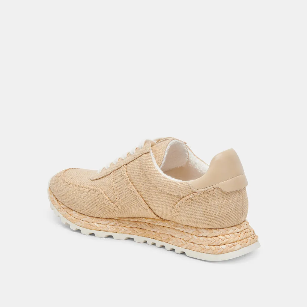 Ayita Raffia sneakers in natural