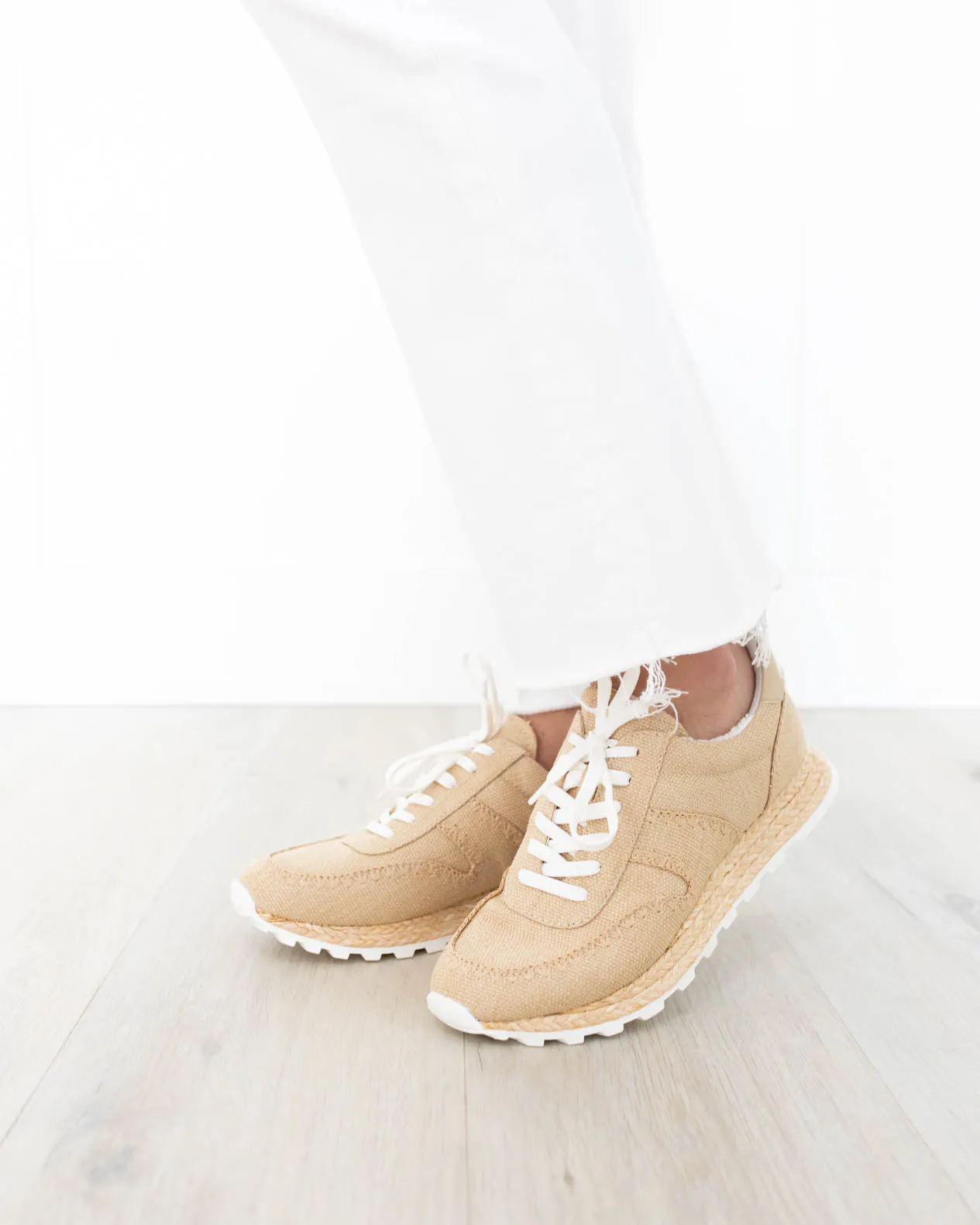 Ayita Raffia sneakers in natural