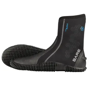 Bare 7mm S-Flex Unisex Scuba Diving Booties With Zipper