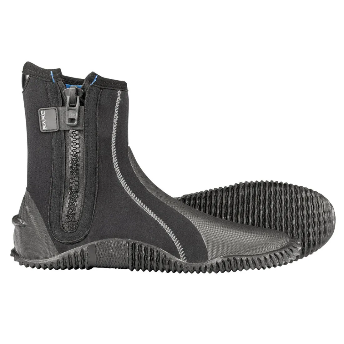 Bare 7mm S-Flex Unisex Scuba Diving Booties With Zipper