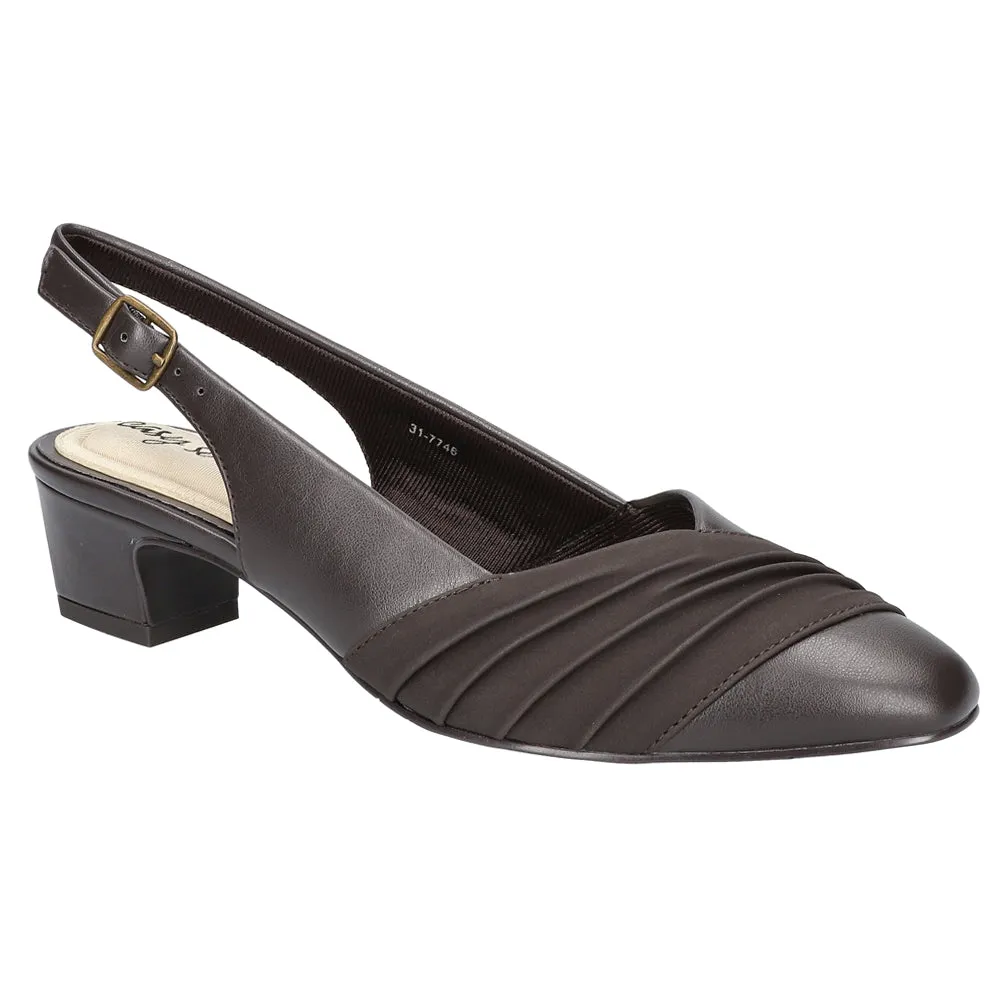 Bates Round Toe Slingback Pumps