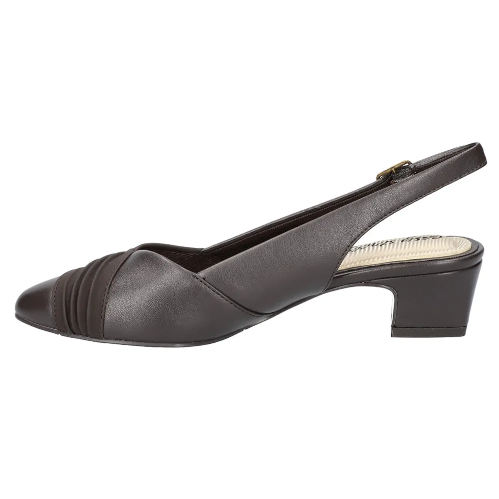 Bates Round Toe Slingback Pumps