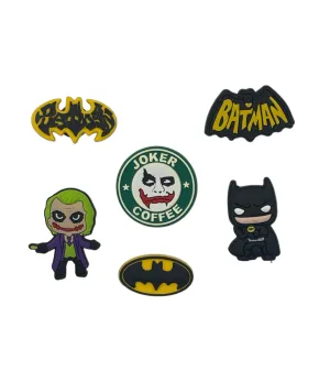 Batman & Joker  Shoe Charms 6pcs Shoe Charms Decoration/Croc Charms