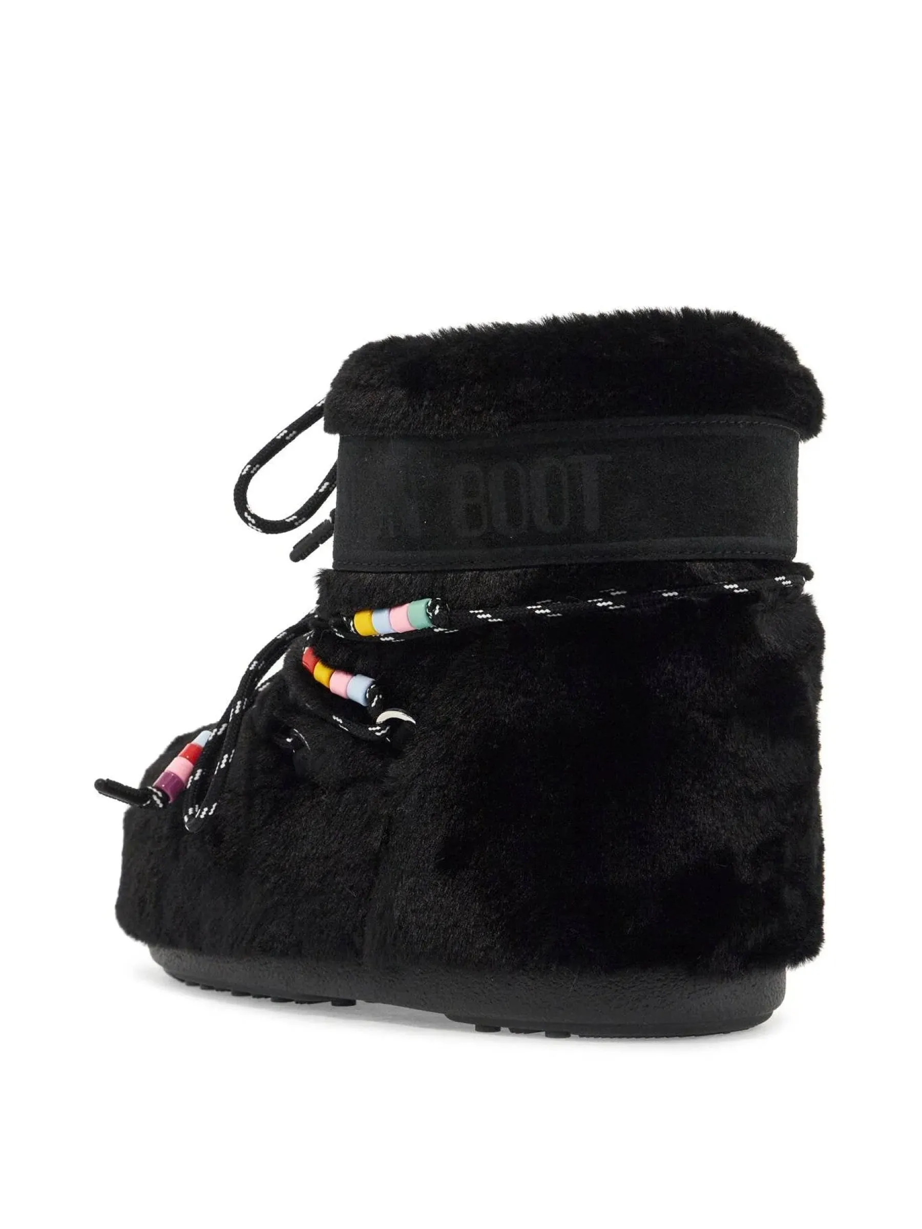 Beaded Faux Fur Boots