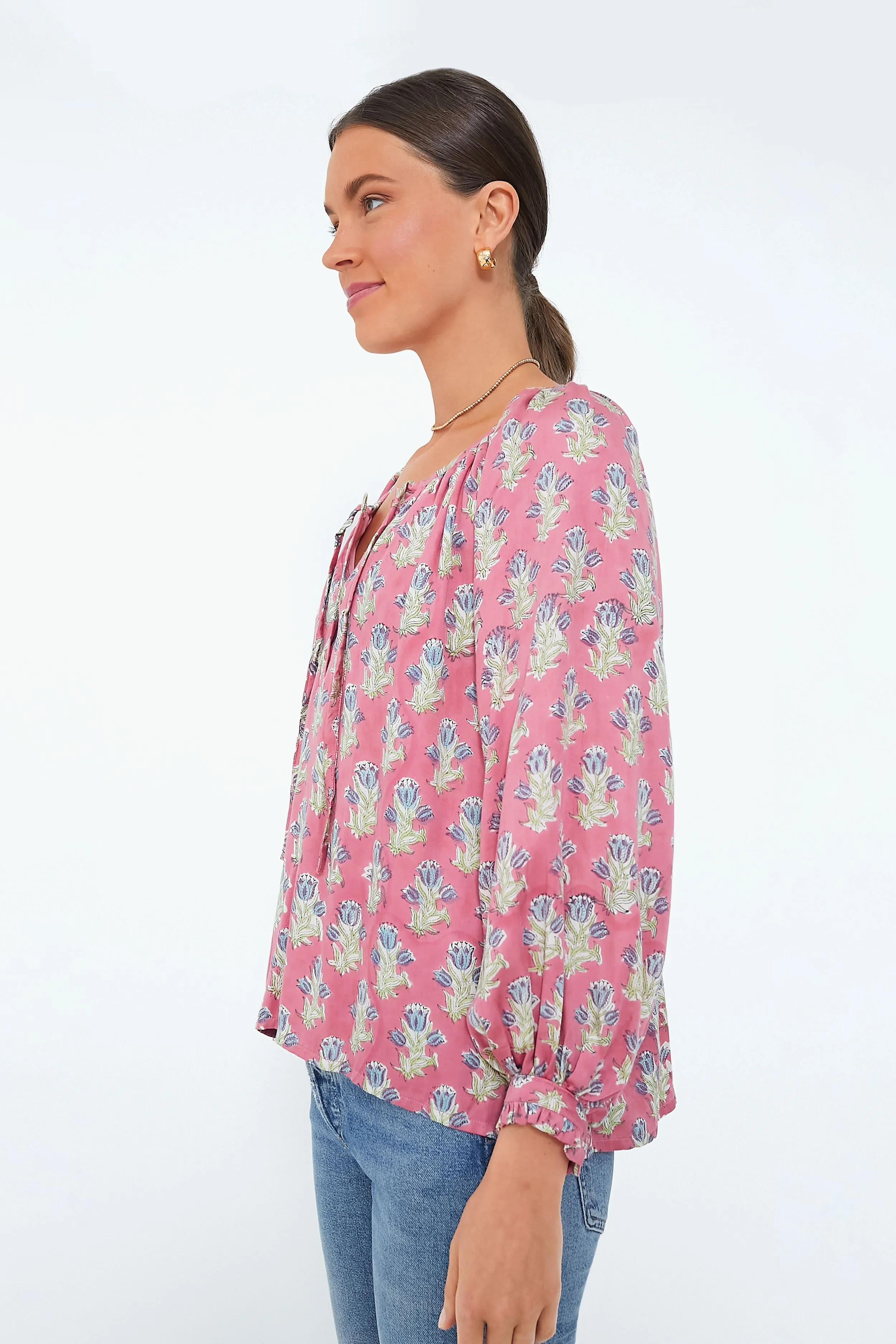 Bell Flower Satin Lucy 2 Blouse