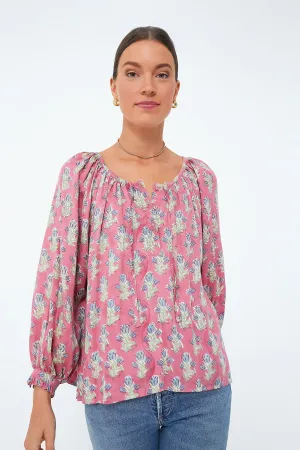 Bell Flower Satin Lucy 2 Blouse