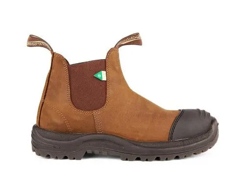 Blundstone 169 - Work & Safety Boot Rubber Toe Cap Crazy Horse Brown