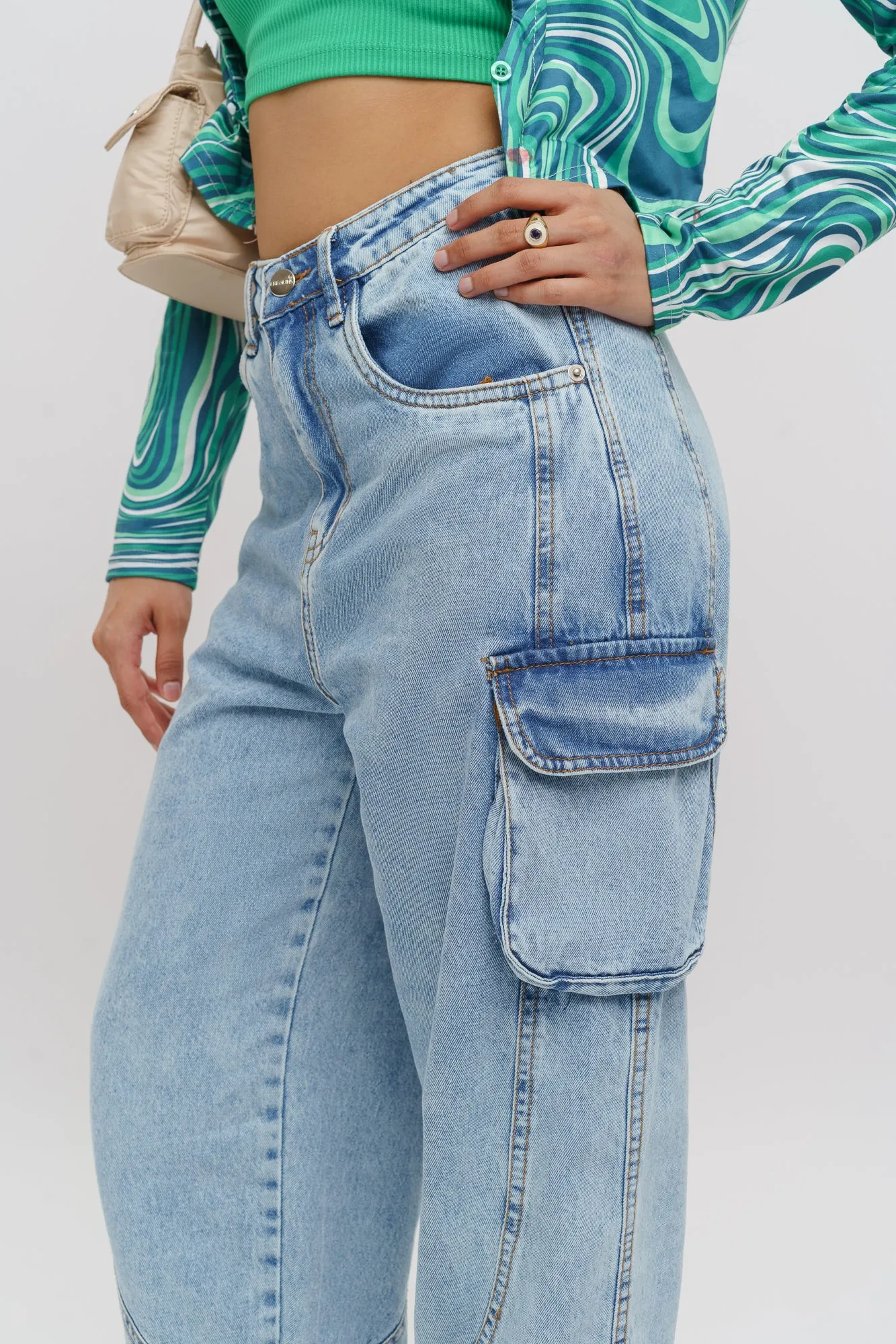 Breezy Cargo Baggy Jeans