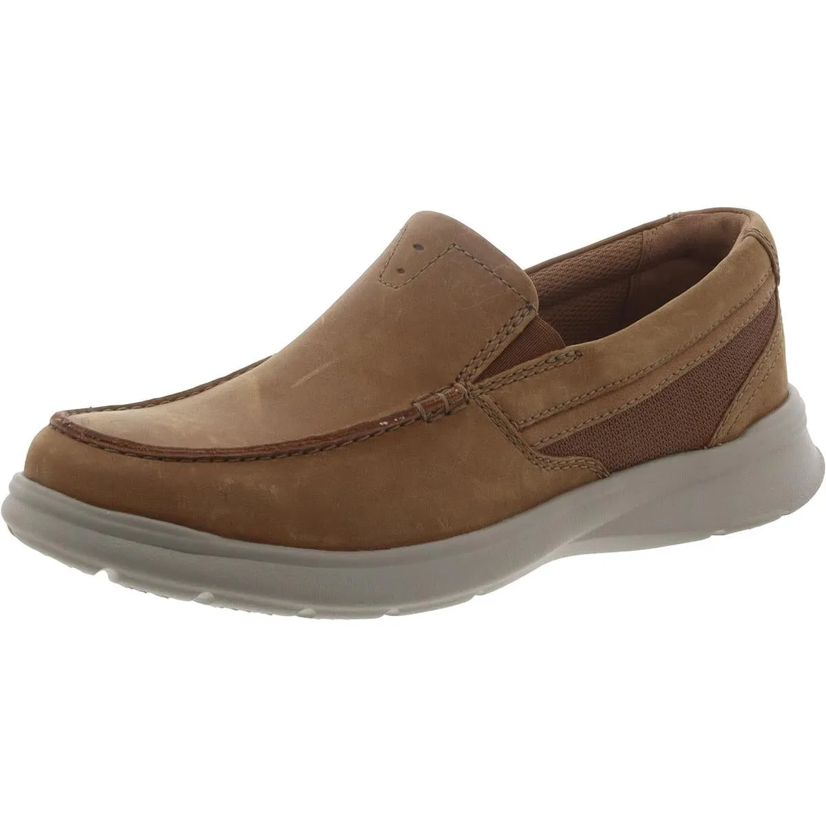 Clarks Mens Cotrell Easy Leather Slip On Casual Shoes