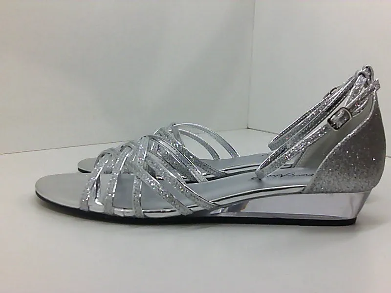 Easy Street Womens 30-8457 Open Toe None Heels Size 8.5