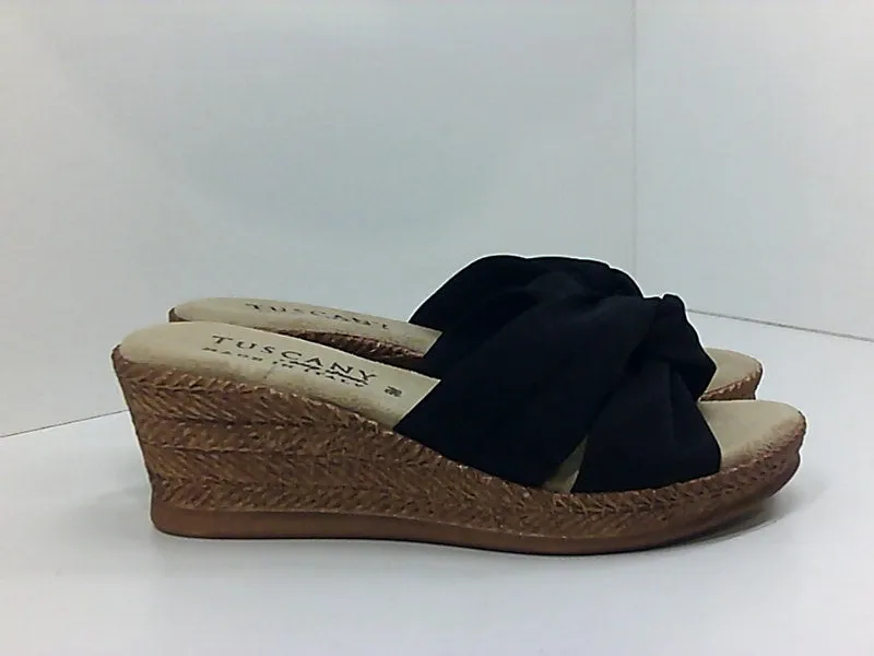 Easy Street Womens DINAH WEDGE SANDAL Open Toe None Heels