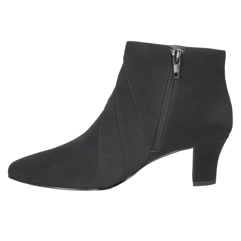 Falcon Zippered Pointed Toe Booties