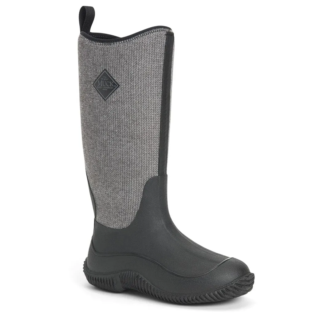 Hale Tall Herringbone Boots - Black by Muckboot