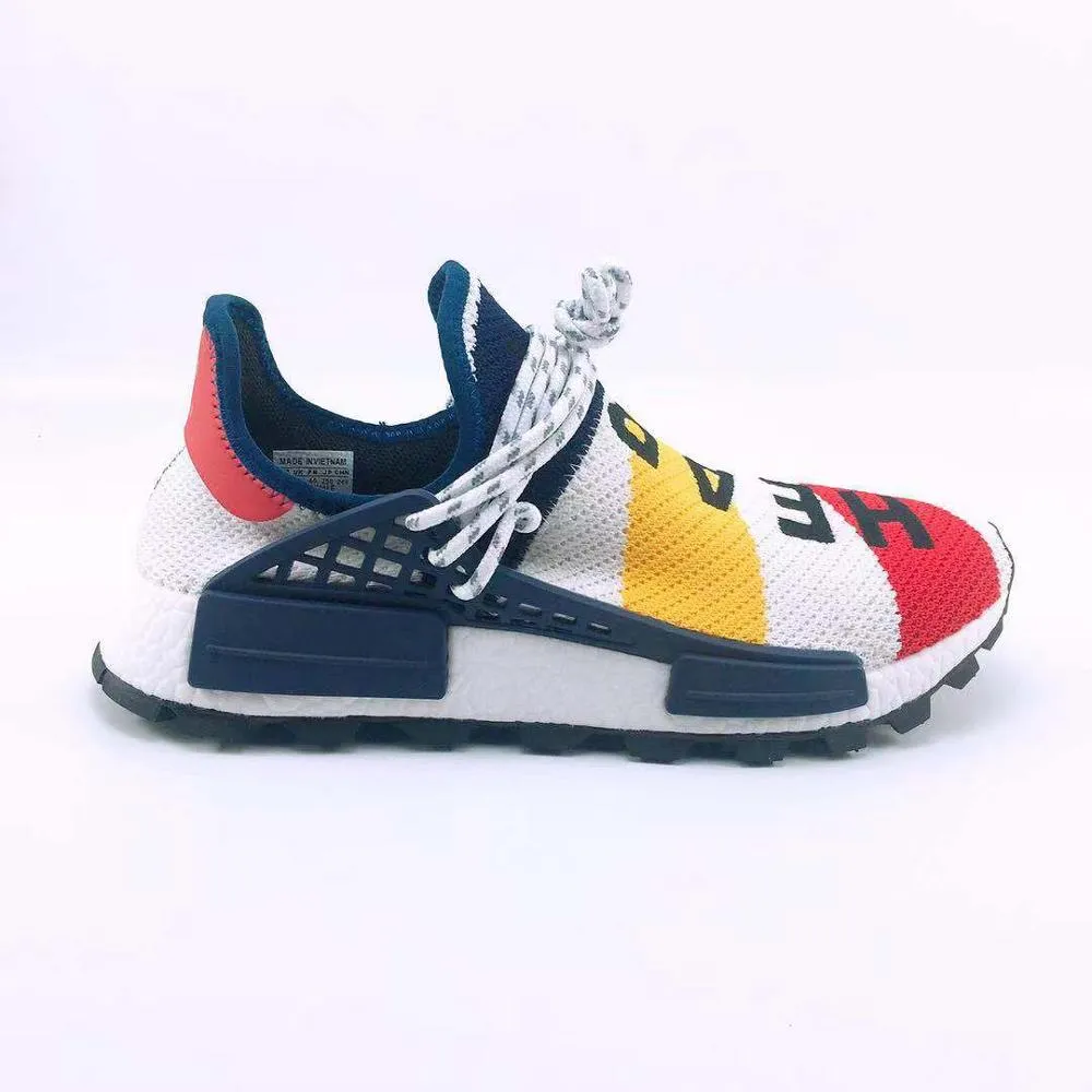 Human Race Running Shoes for Men Women Pharrell Williams White Red Sample Yellow Core Black Trainers Sports Sneakers 40-45