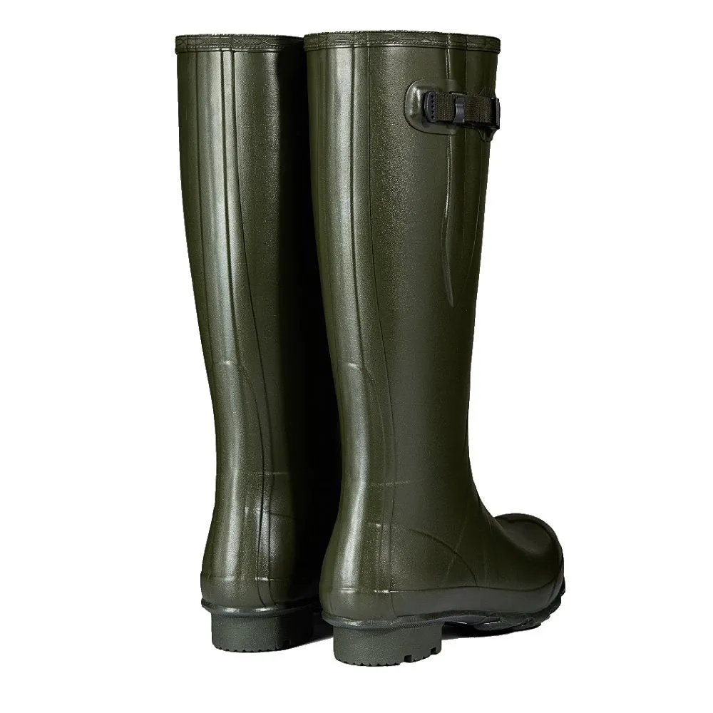 Hunter Men's Norris Field Side Adjustable Wellington Boots in Dark Olive