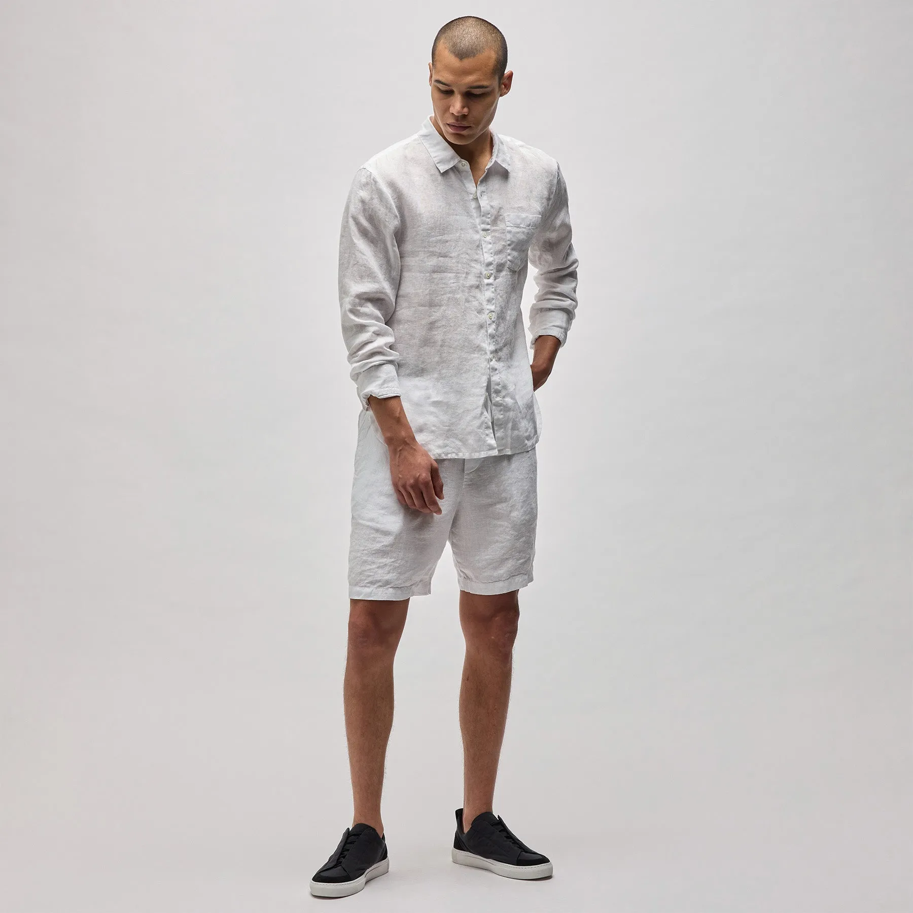 Lightweight Linen Shirt - White