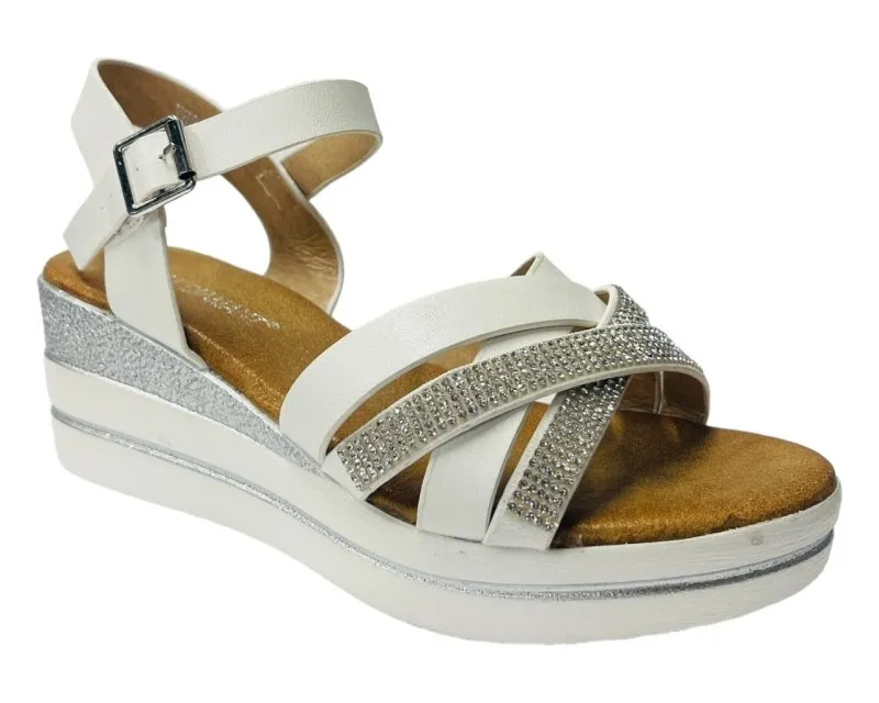 Lightweight Padded Ankle Strap Wedge Sandals