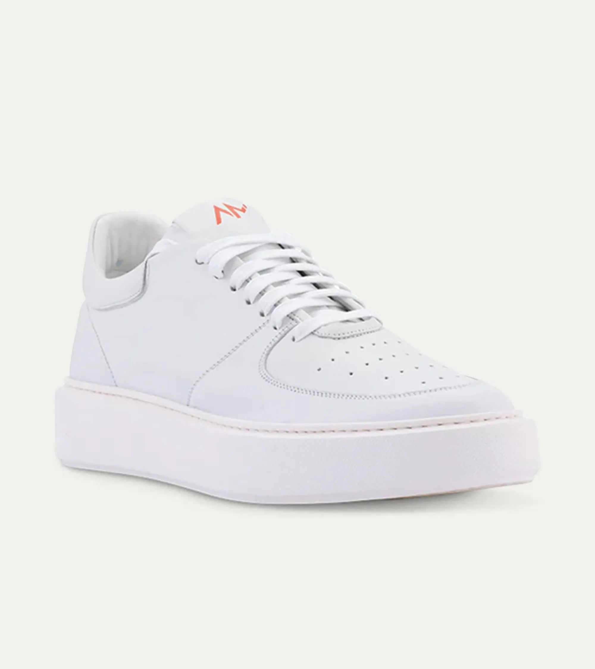 Lightweight Travel Sneaker in Ice White Leather