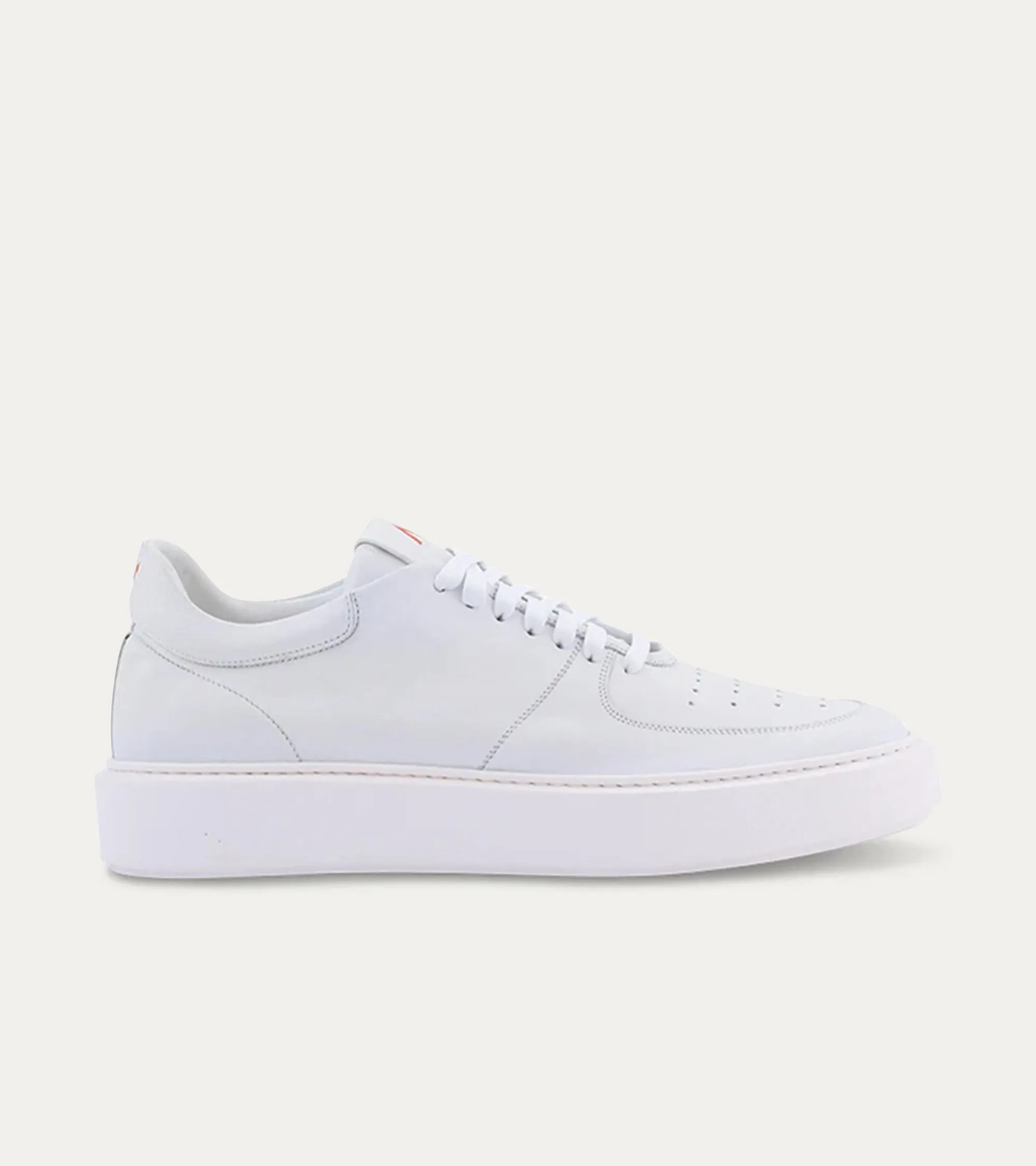 Lightweight Travel Sneaker in Ice White Leather