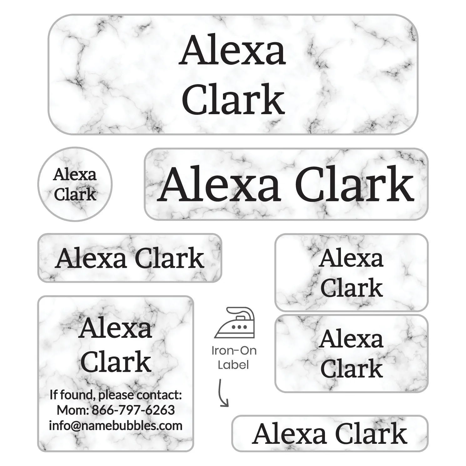 Marble Sleepaway Camp Labels Pack