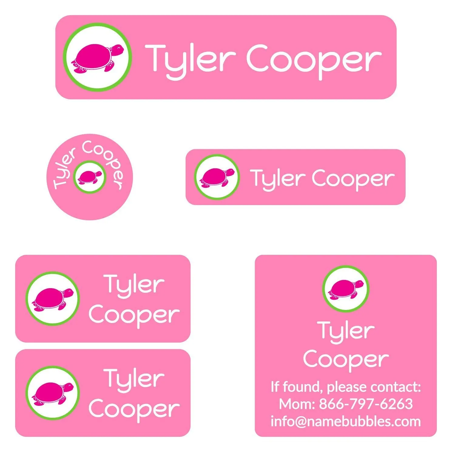 Multicolor Icon Camp Labels Pack