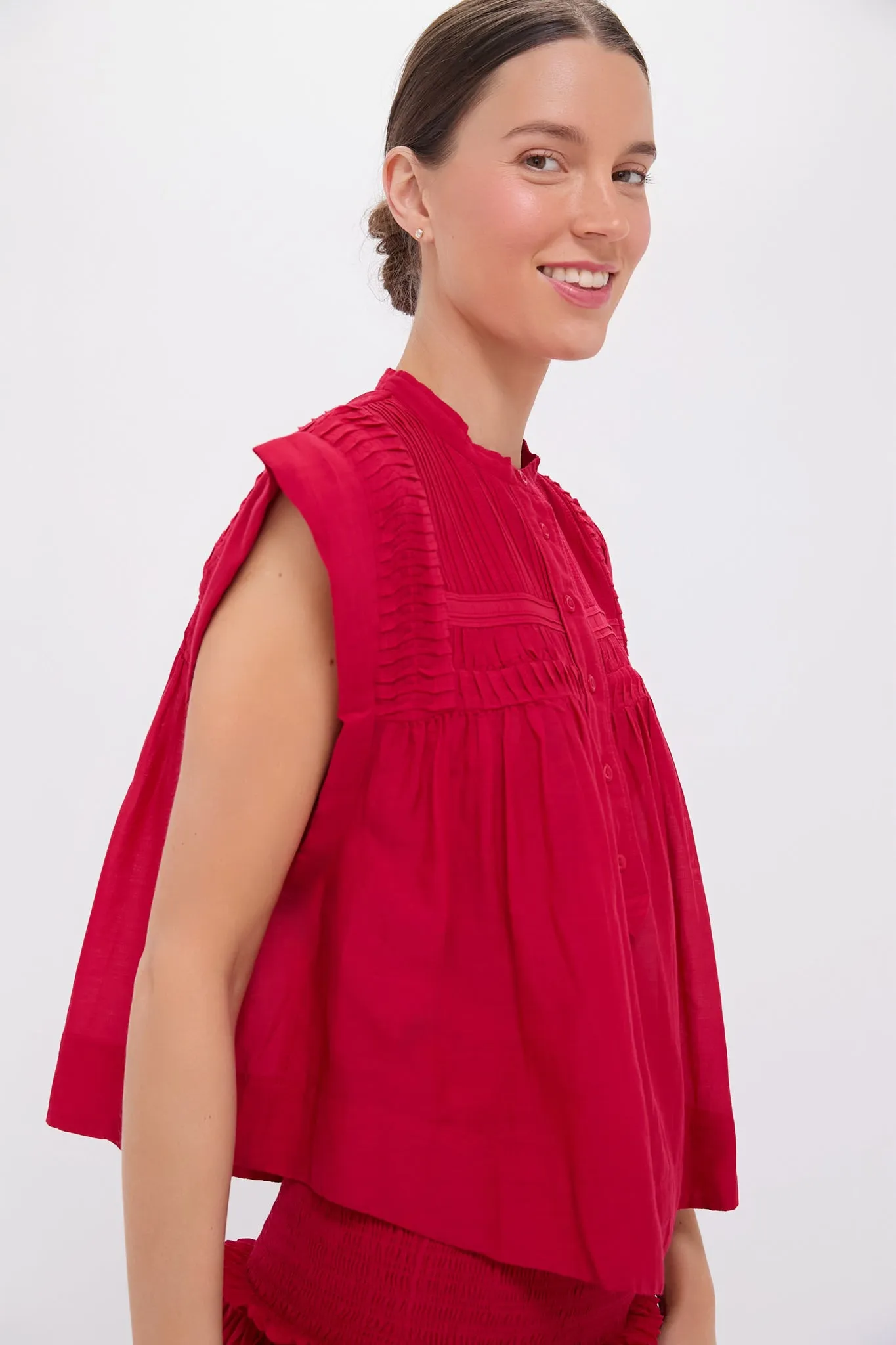 Red Leaza Top