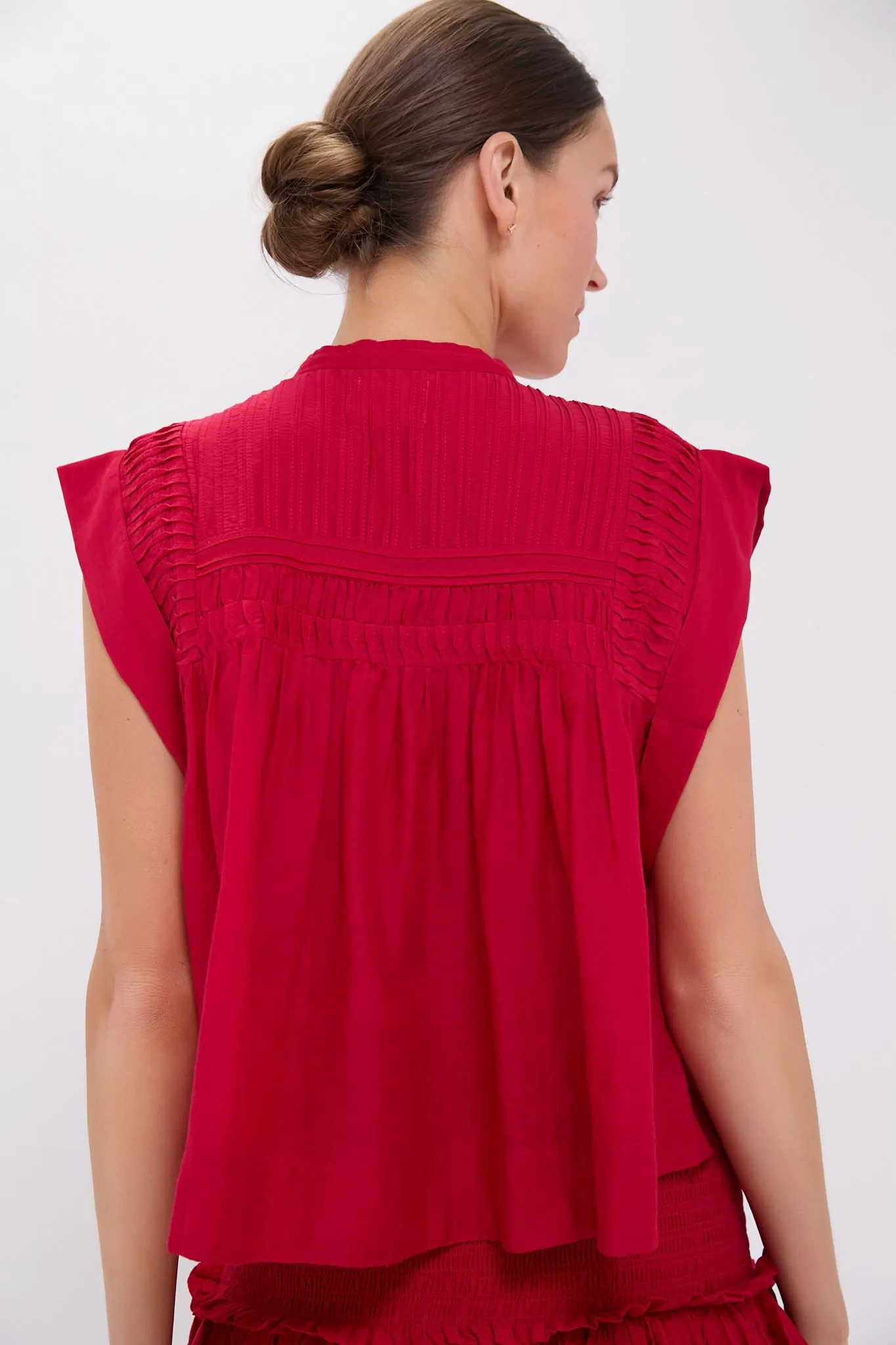 Red Leaza Top