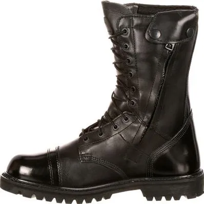 Rocky Men's 10" Soft Toe WP Side Zipper 200G Jump Boot - Black - FQ0002095