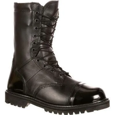 Rocky Men's 10" Soft Toe WP Side Zipper 200G Jump Boot - Black - FQ0002095