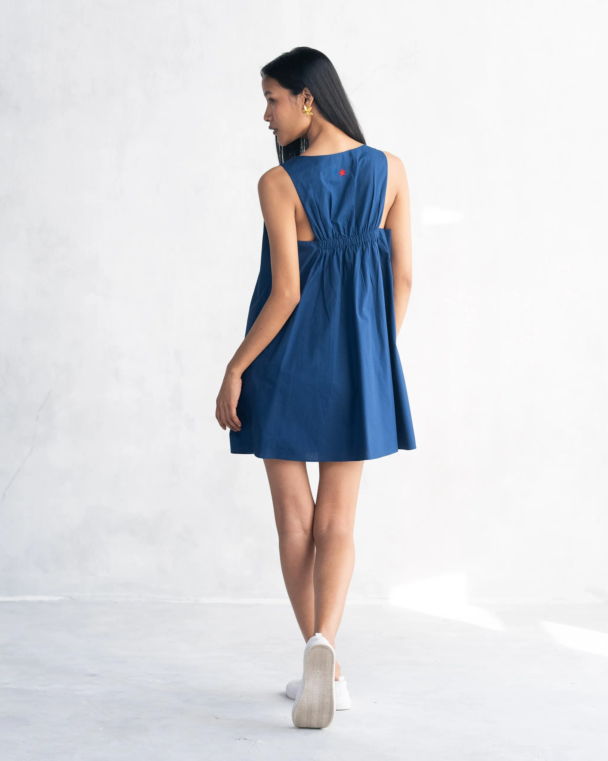 Short Racerback Dress - Indigo