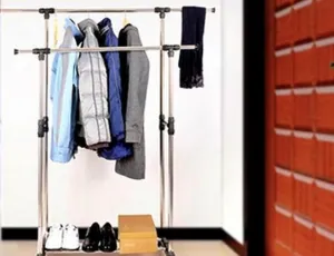 Stainless Steel Mobile Clothes Rack