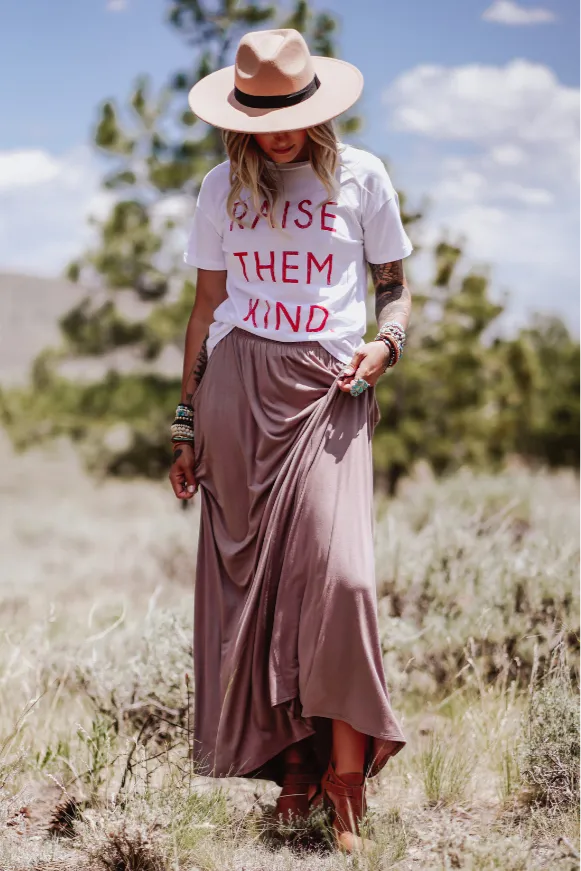 The Perfect Pocketed Maxi Skirt - Mocha