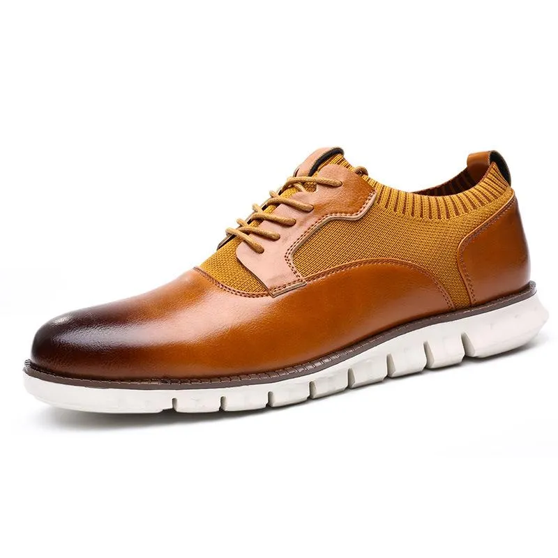 Trendy breathable lightweight sole casual shoes - Brown