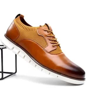 Trendy breathable lightweight sole casual shoes - Brown