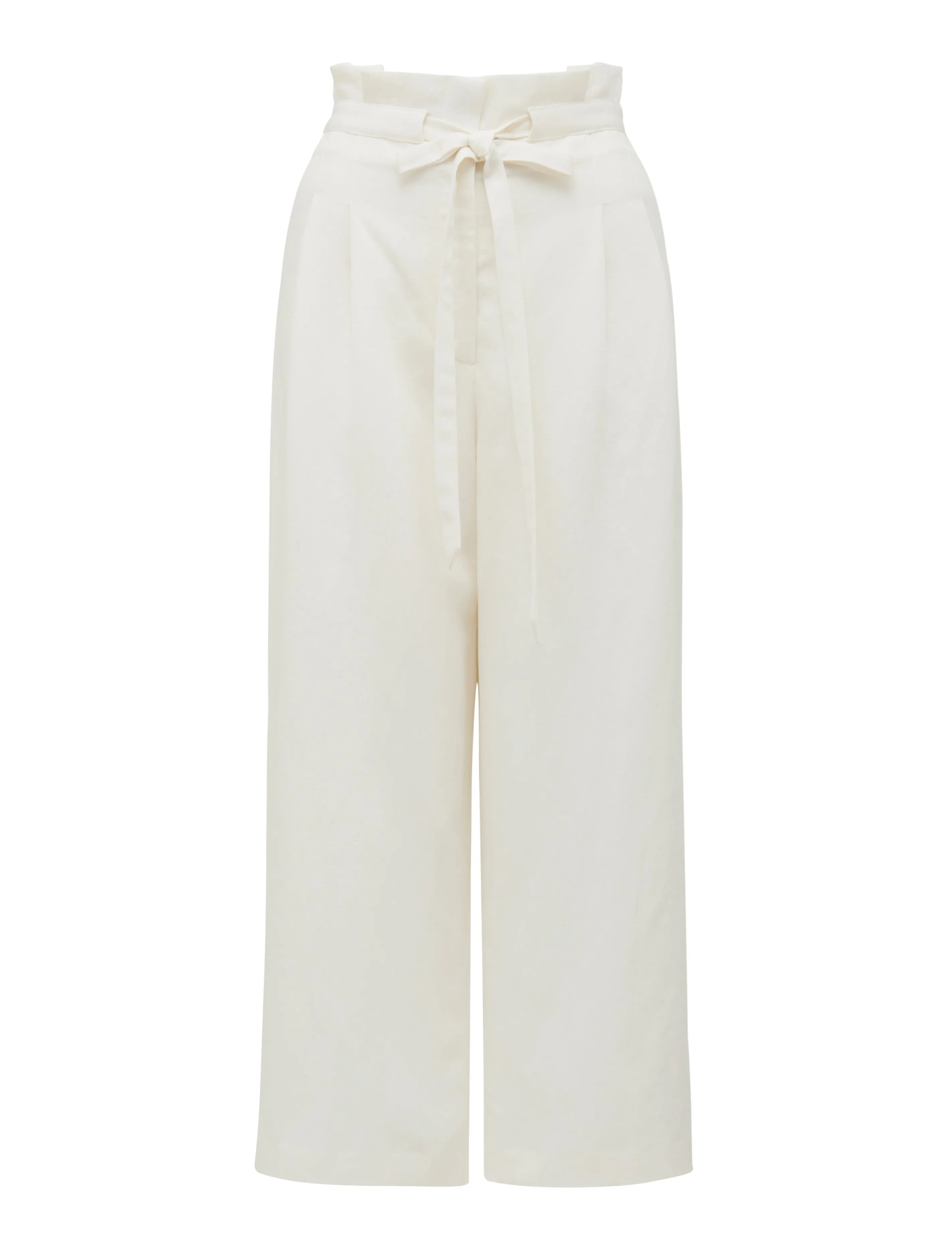 Valerie Paperbag Waist Linen Culotte