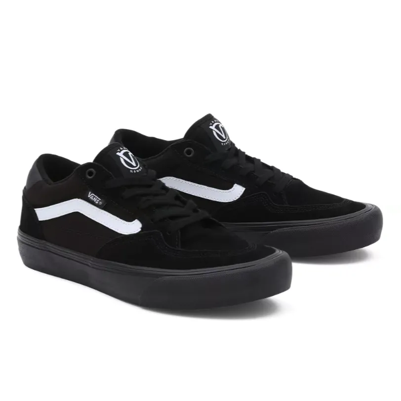 Vans Rowan Skate Shoes Black/Black/White