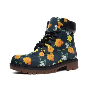 Warm Floral Casual Leather Lightweight boots