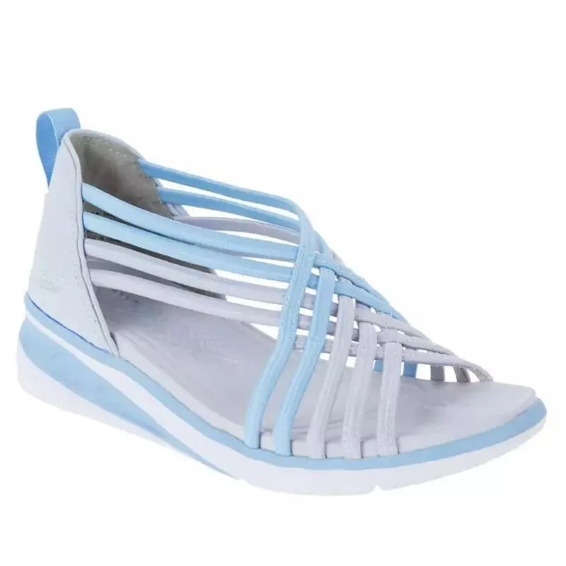 Womens Wedge Heel Peep Toe Platform Summer Sandals