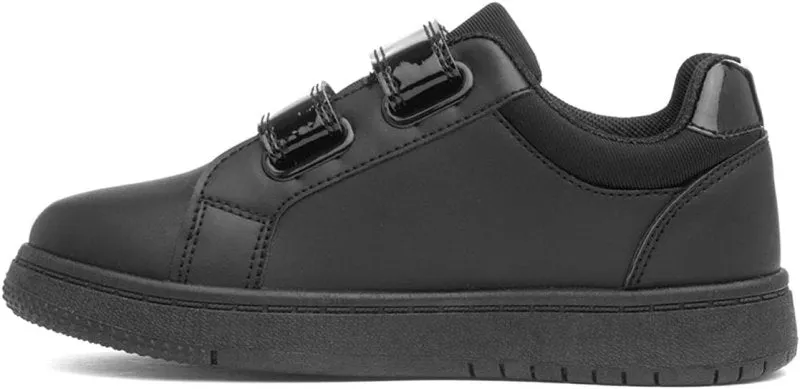 XL Buttermere Kids Black Easy Fasten Trainer